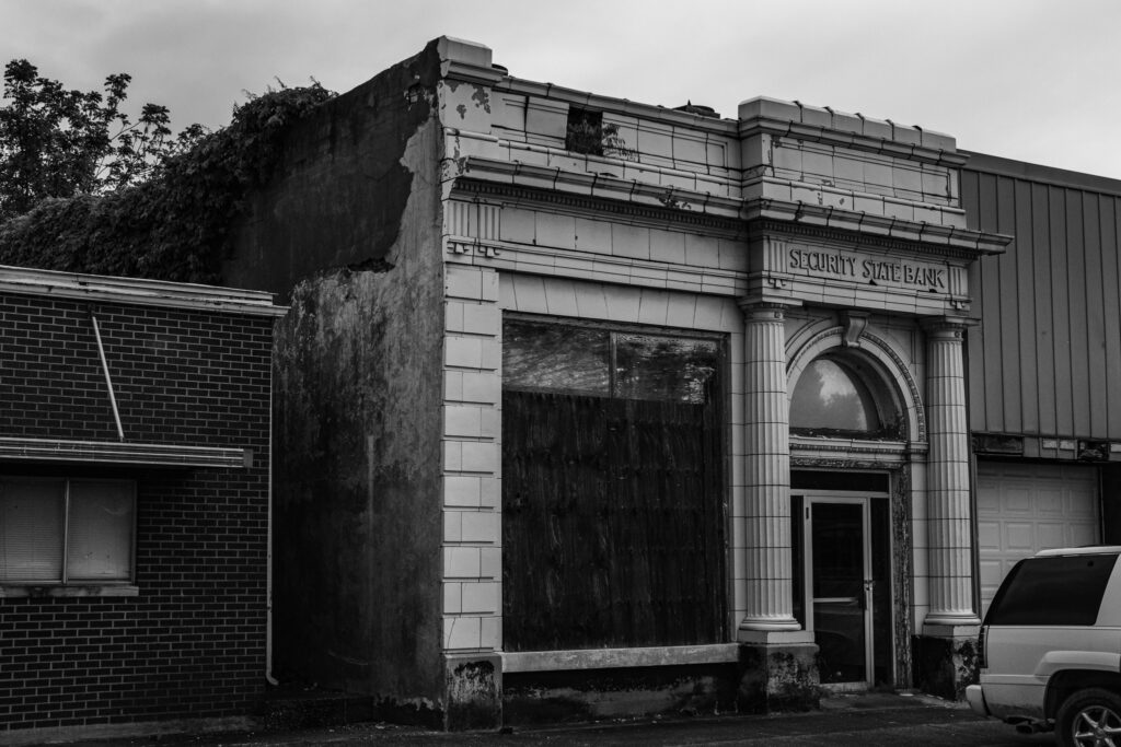 The Abandoned Security State Bank of Mounds, Illinois