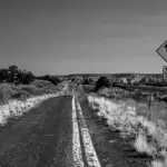 Abandoned stretch Route 66 Houck AZ – deserted stretch of Route 66 near Houck Arizona