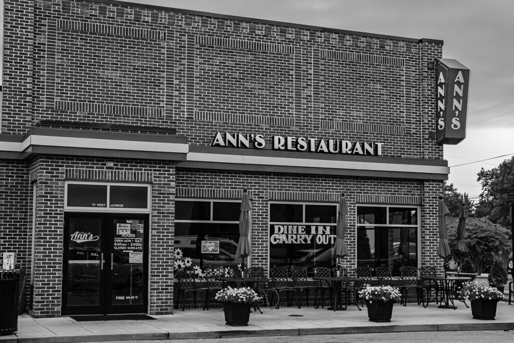 Ann’s Restaurant in Franklin, Indiana, photographed in July 2020.