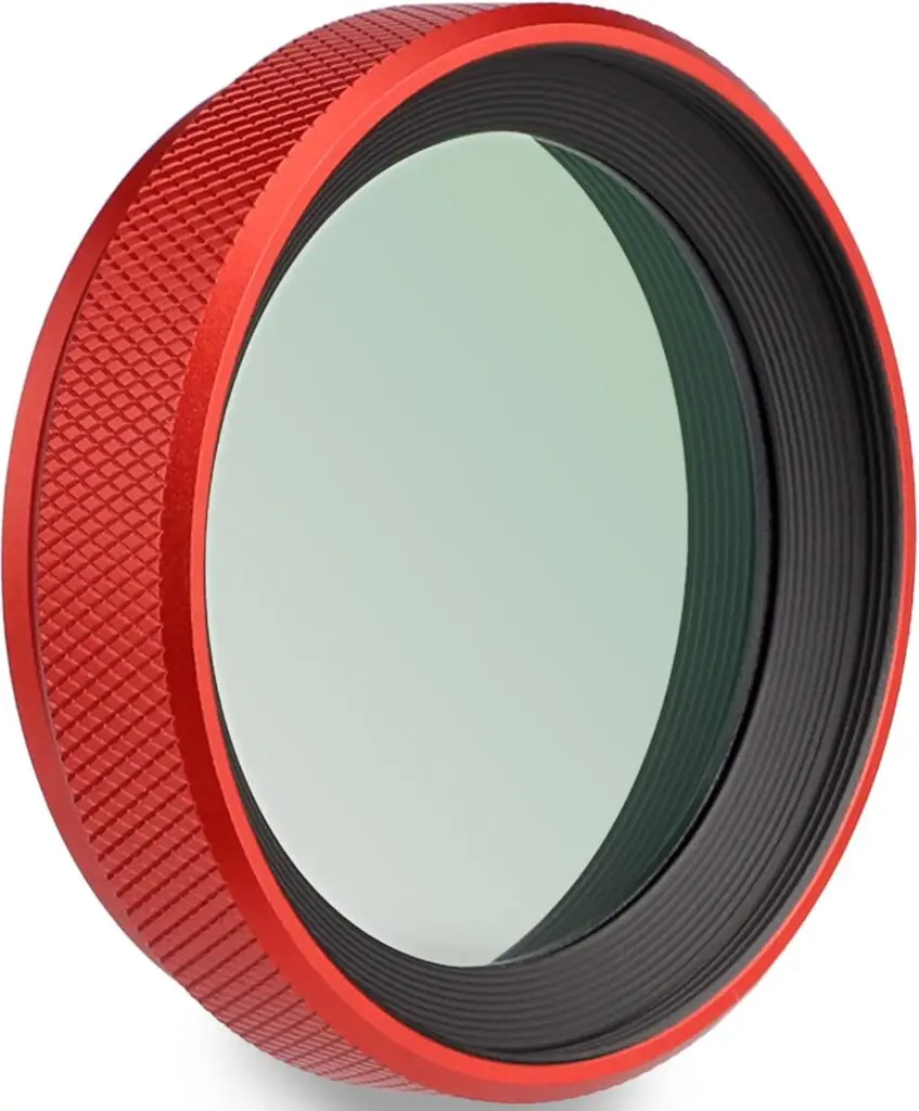 The gear list – Haoge LUV-X54R red metal lens hood with MC UV protection filter for Fujifilm X100VI and X100V cameras