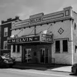 Melvin Theatre façade, Chippewa St., eastern angle view